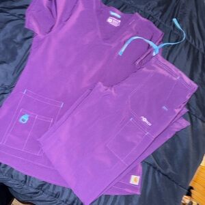 Carhartt Purple Scrub Set